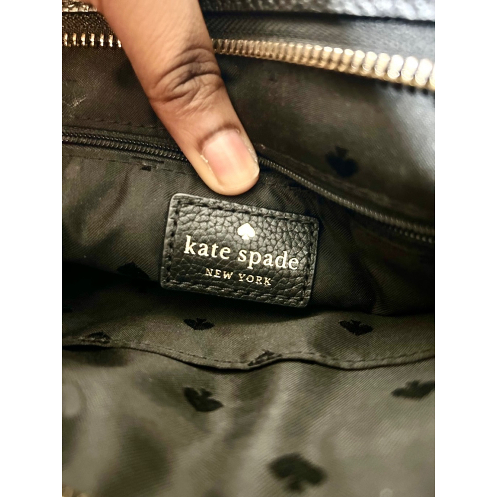 Kate Spade Chester Street Dessi Pebled Leather Crossbody Black - Picture 5 of 7